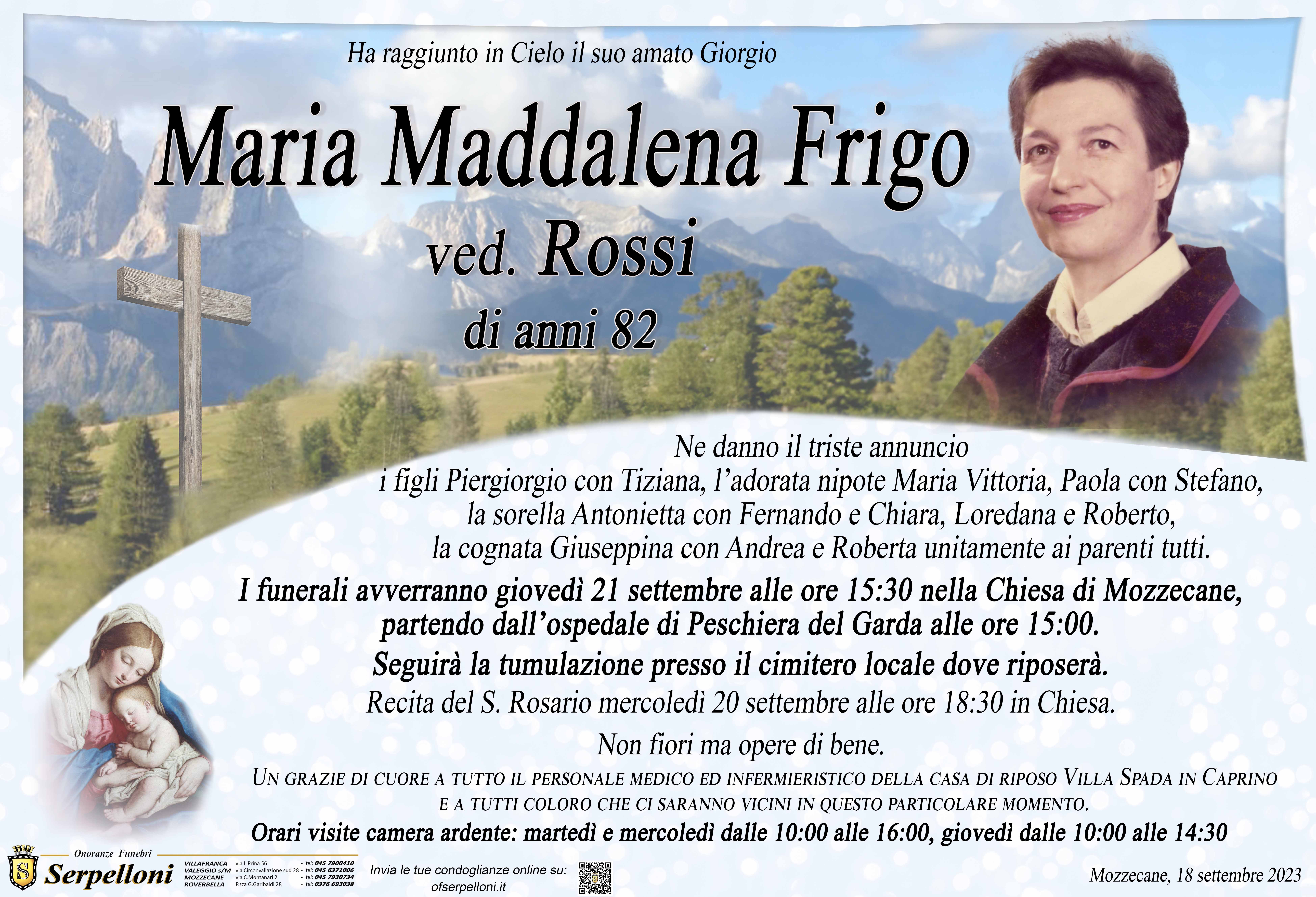 Scopri di più sull'articolo Frigo Maria Maddalena