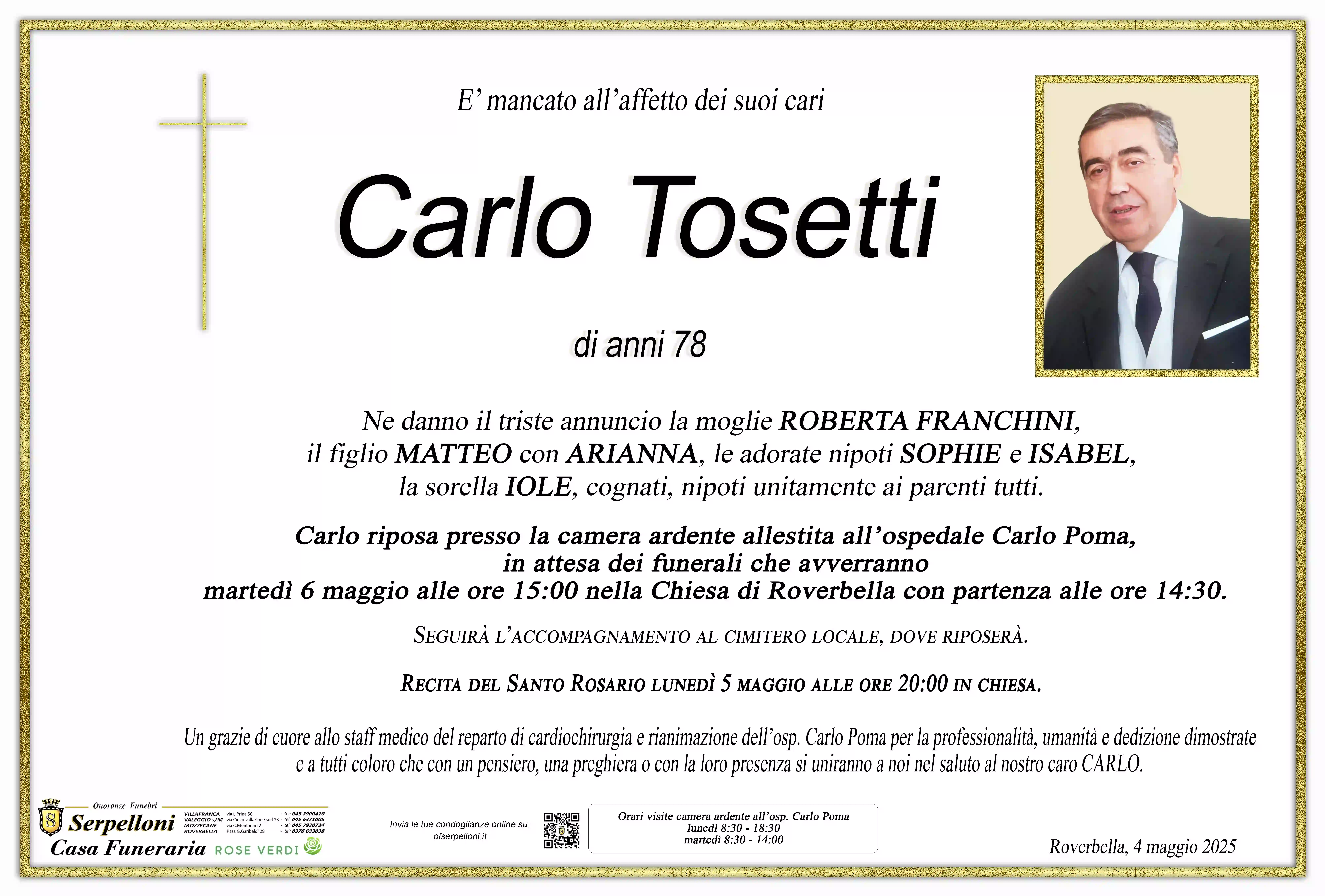 Scopri di più sull'articolo Carlo Tosetti