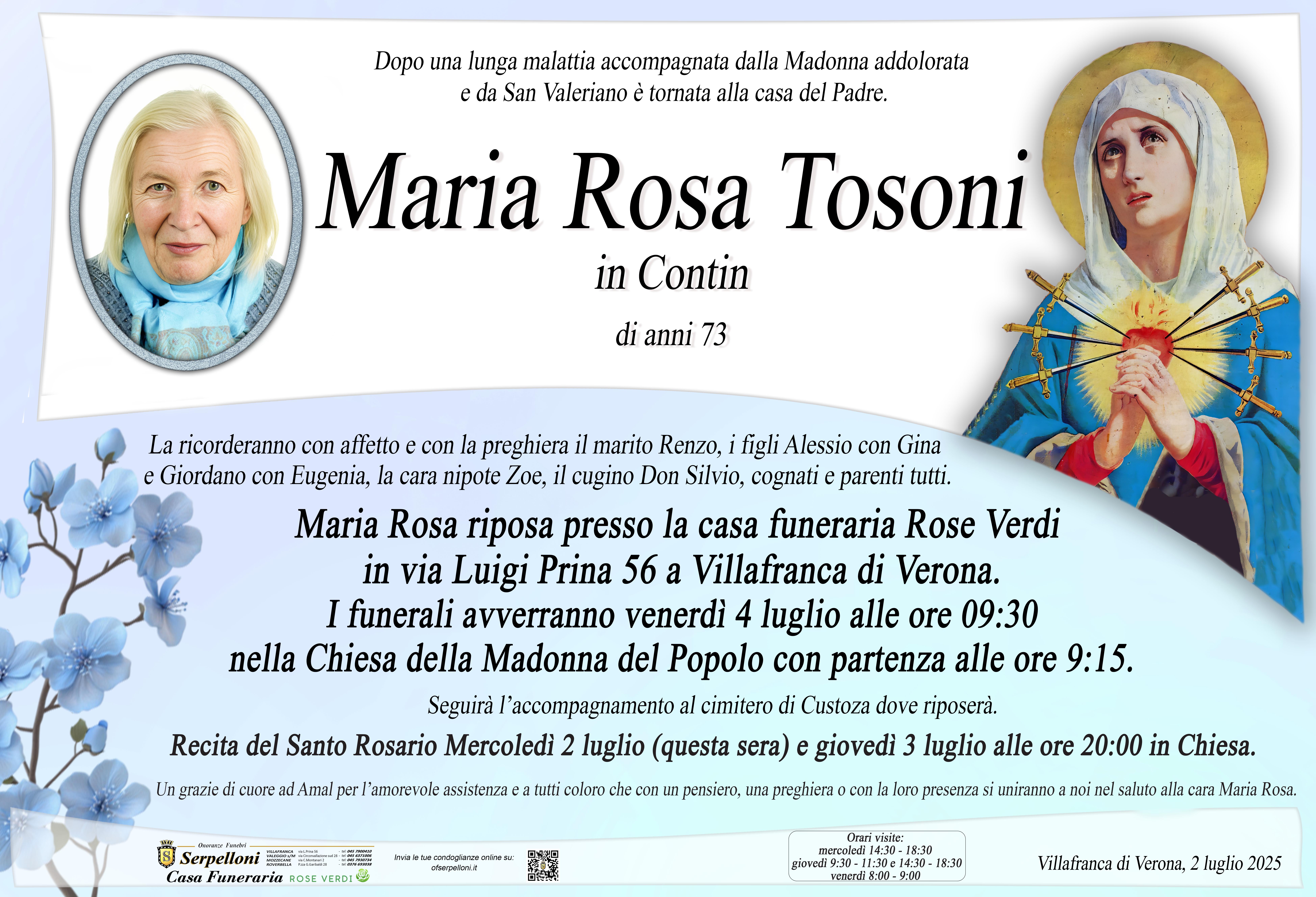 Scopri di più sull'articolo Maria Rosa Tosoni