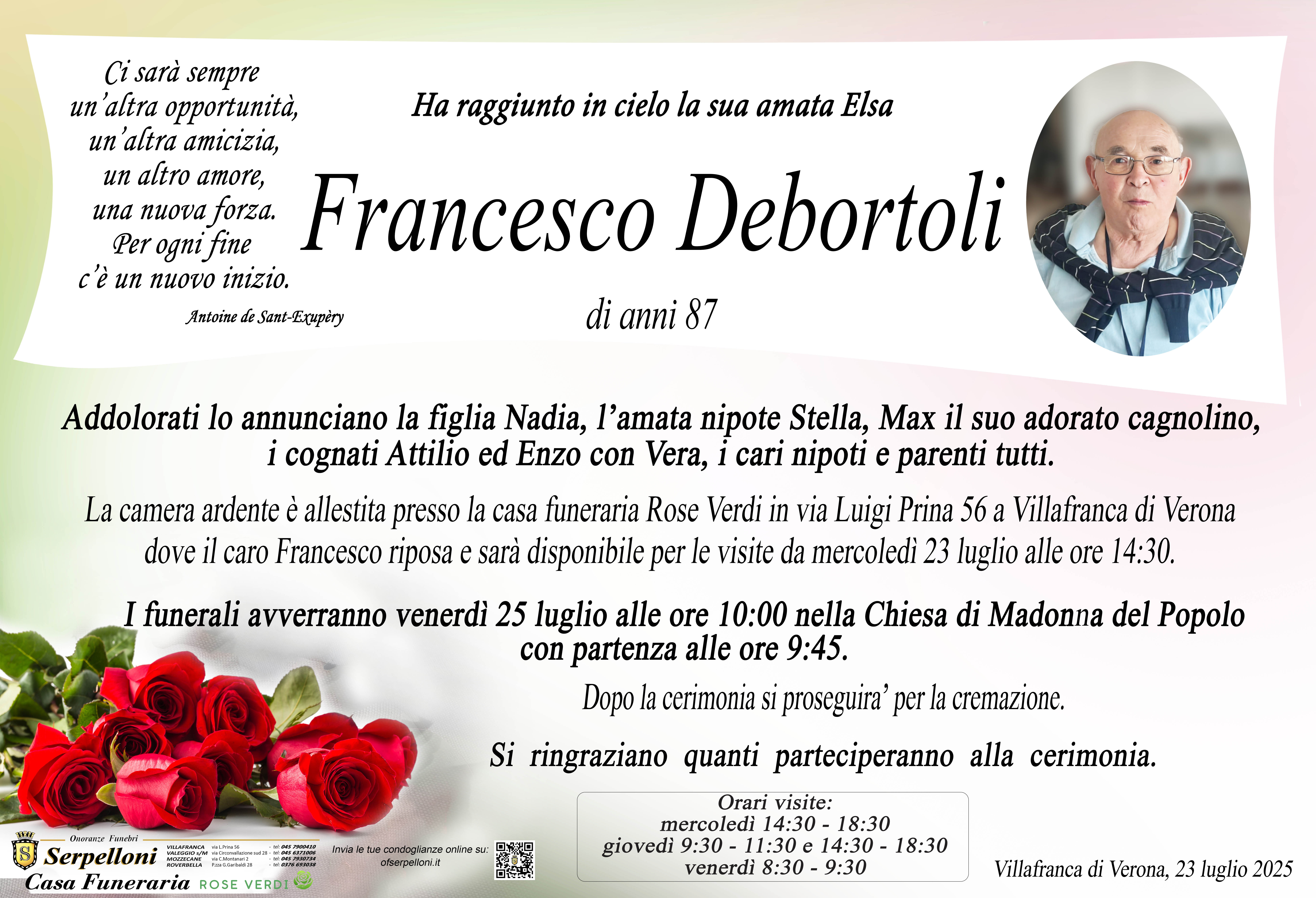 Scopri di più sull'articolo Francesco Debortoli
