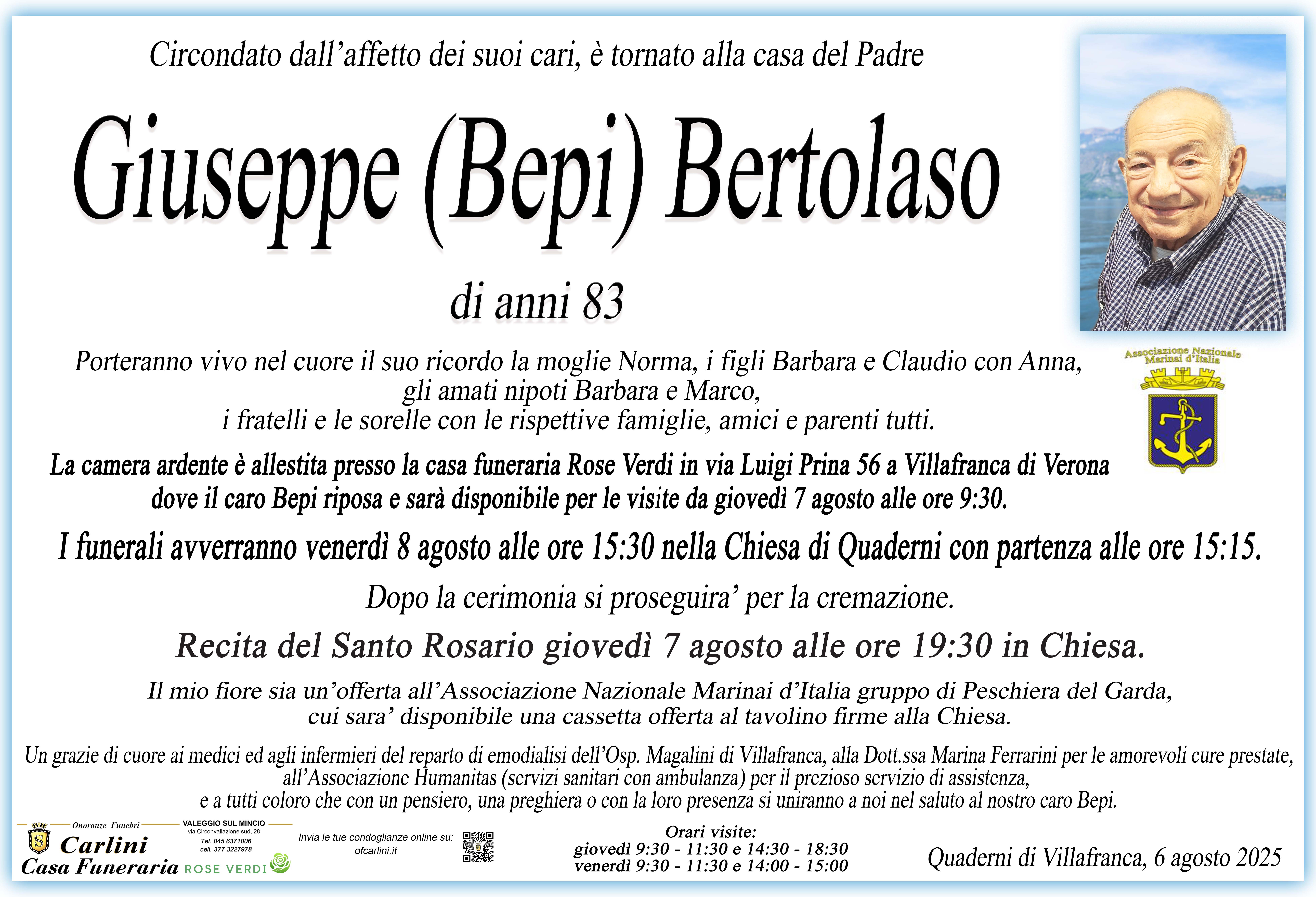 Scopri di più sull'articolo Giuseppe Bertolaso