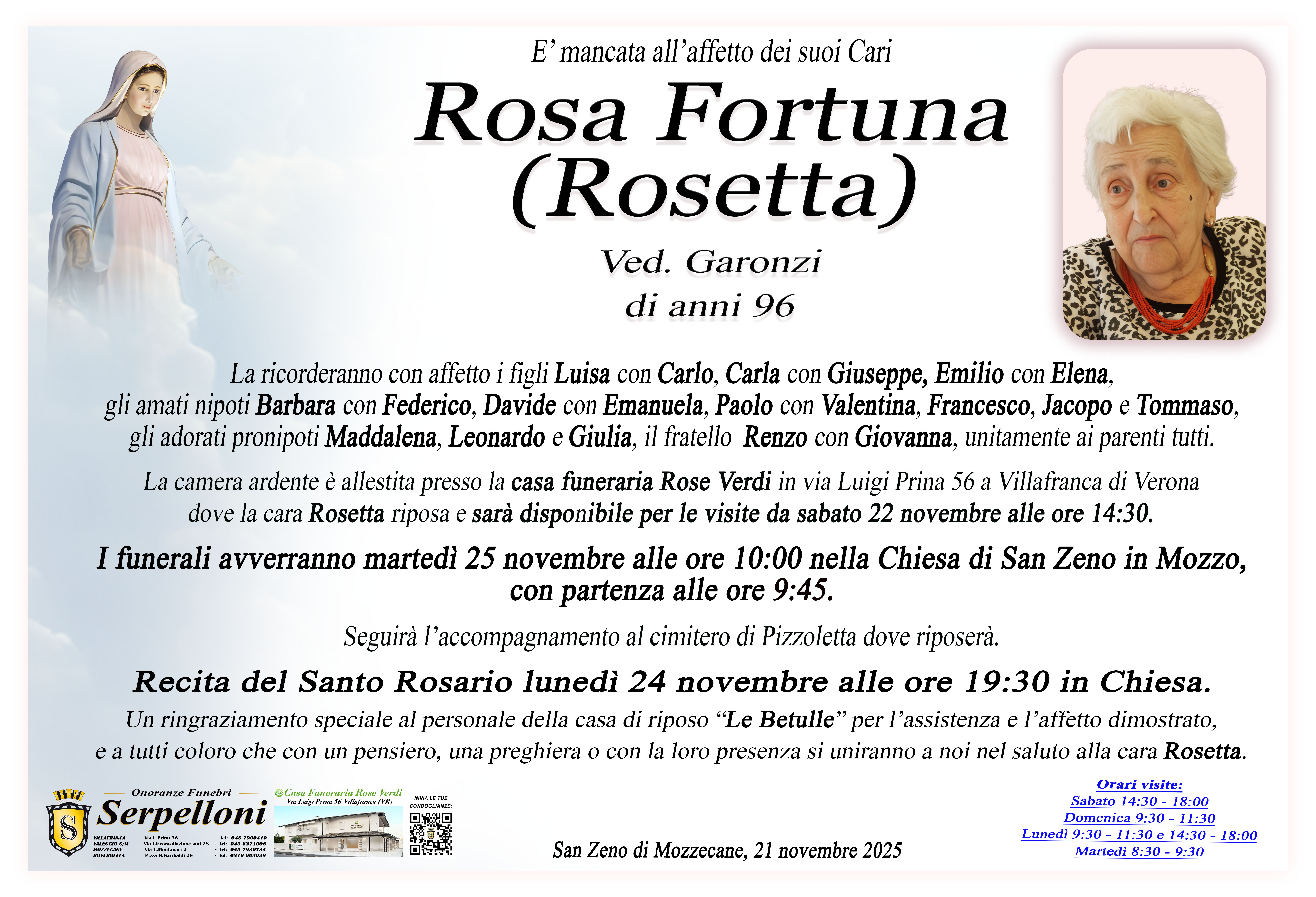 Scopri di più sull'articolo Rosa (Rosetta) Fortuna