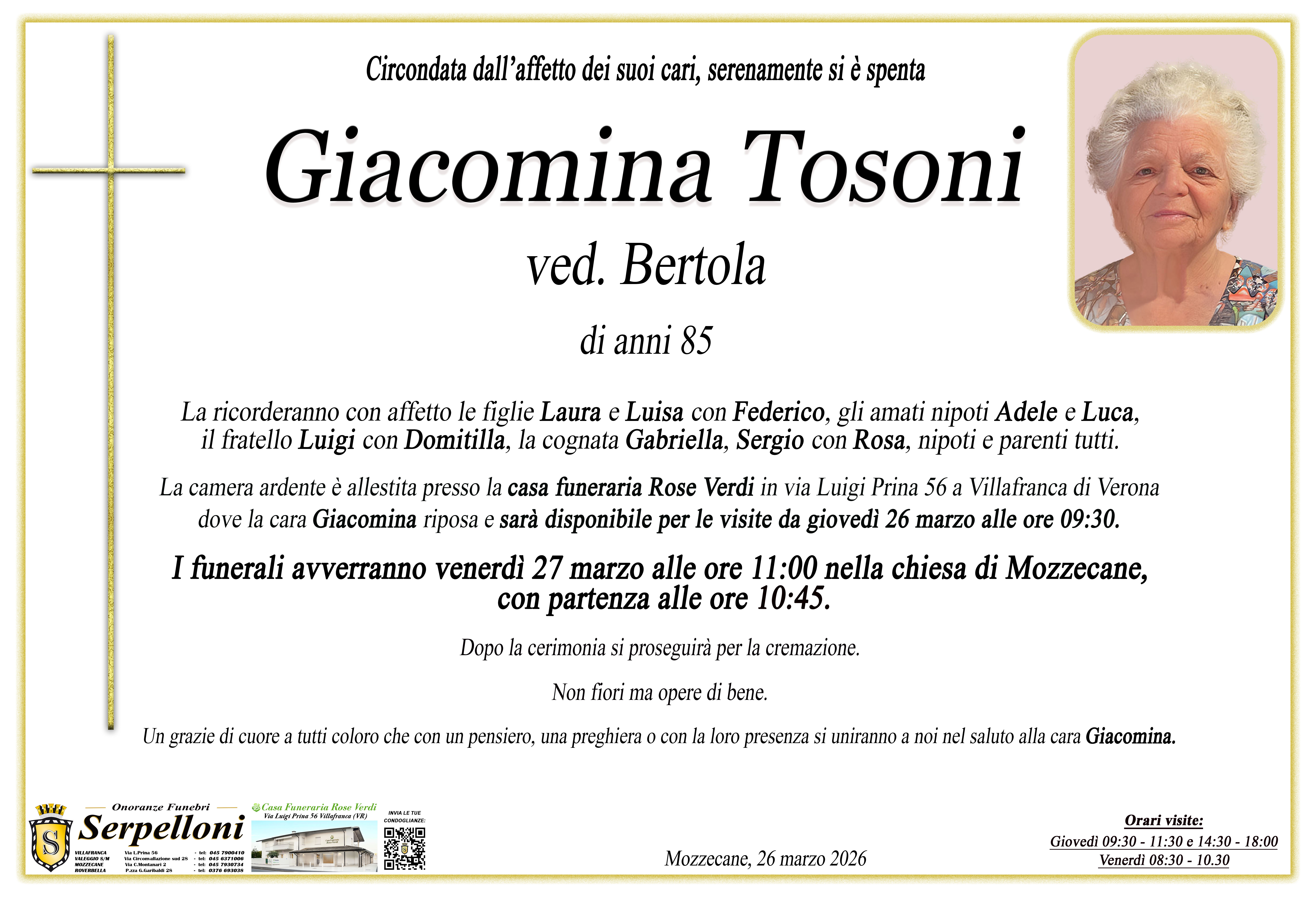 Scopri di più sull'articolo Giacomina Tosoni