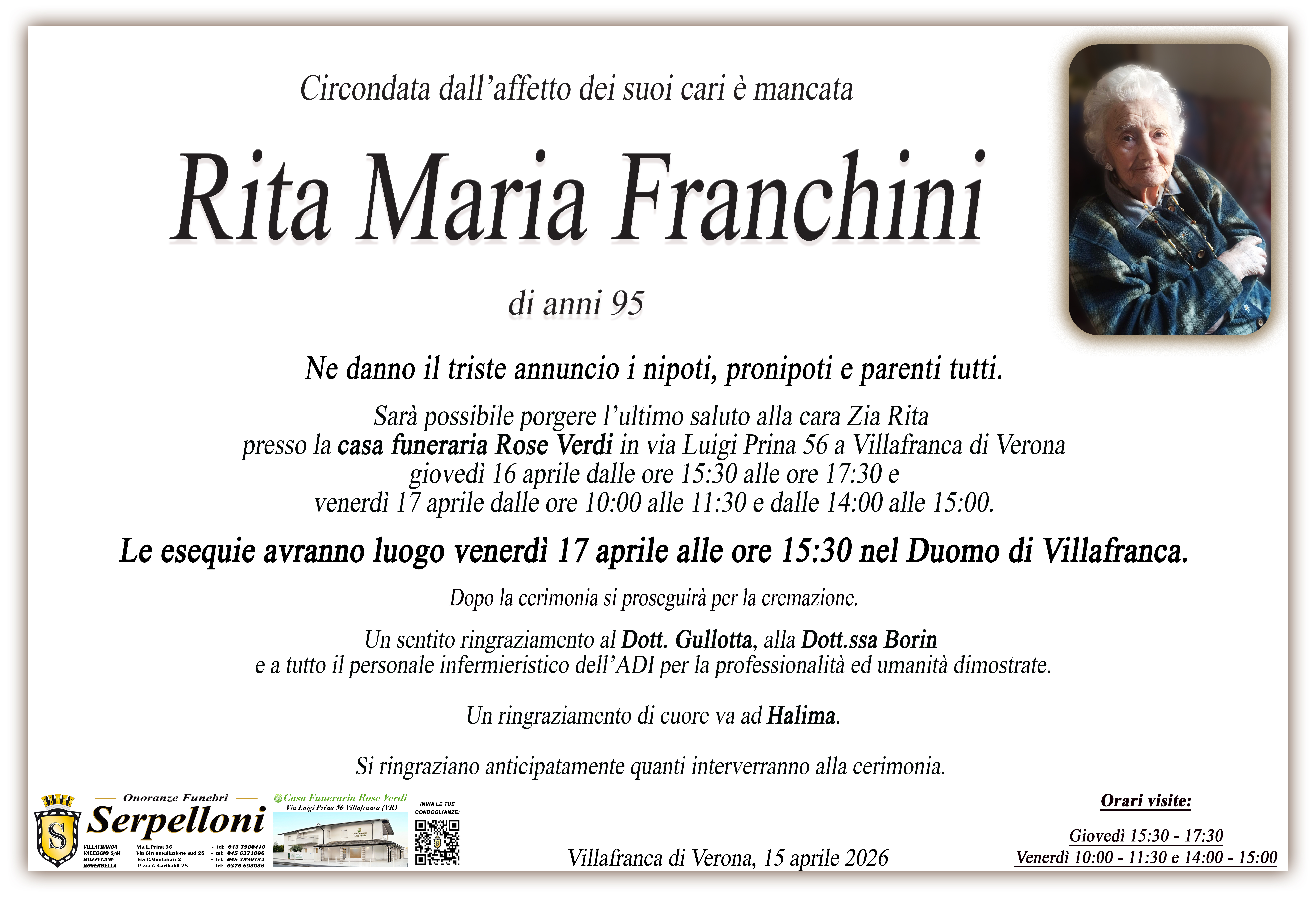 Scopri di più sull'articolo Rita Maria Franchini
