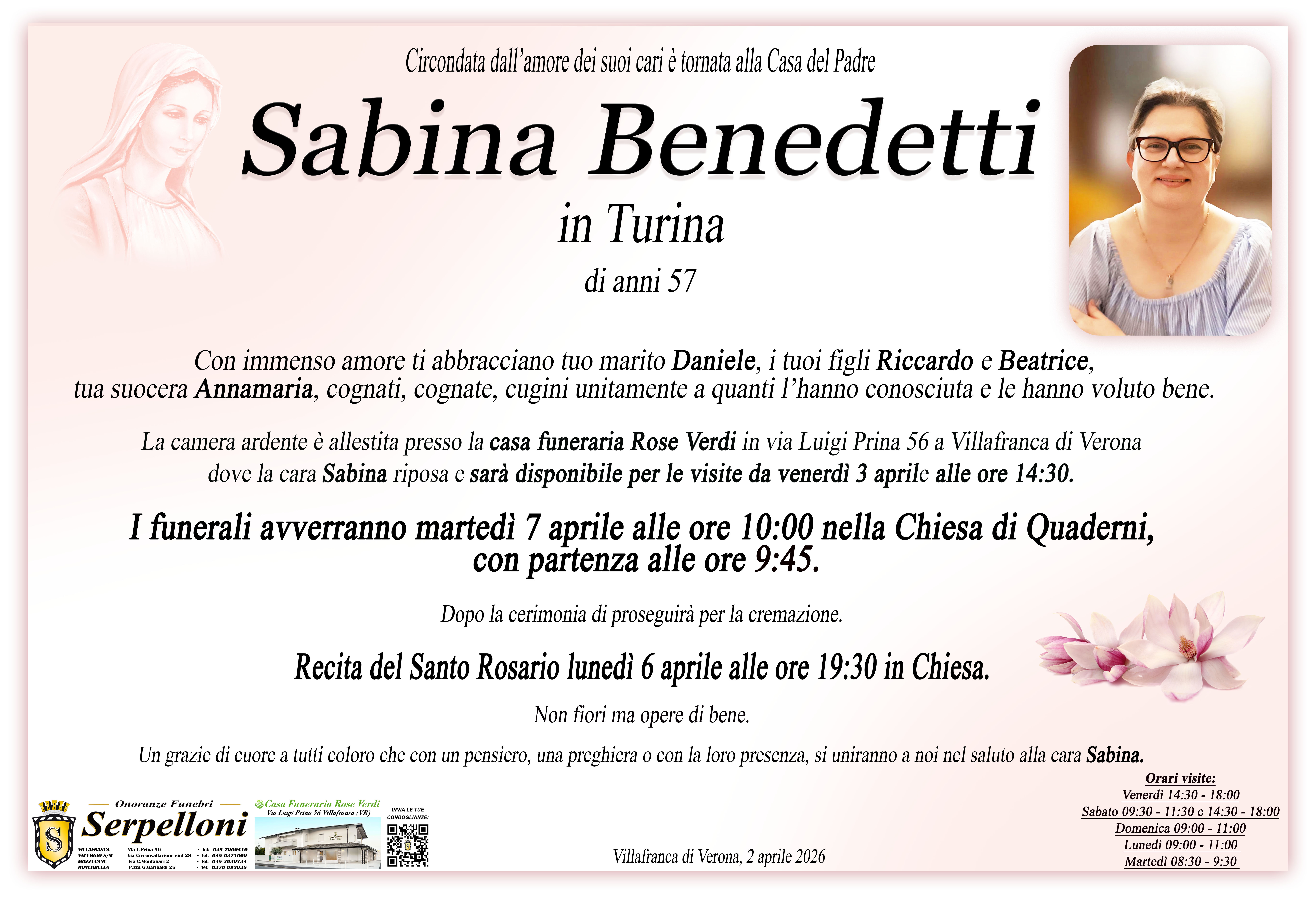 Scopri di più sull'articolo Sabina Benedetti