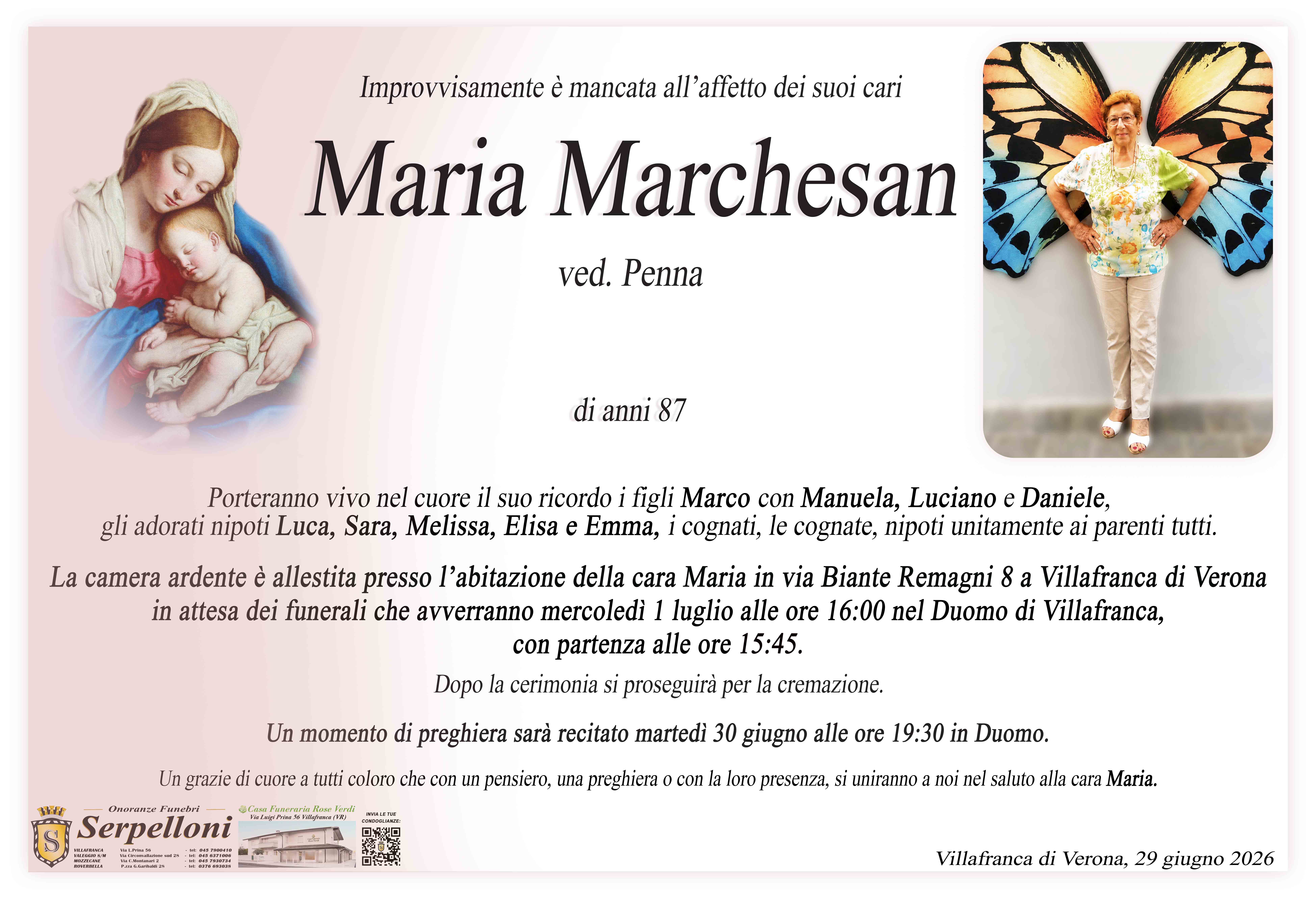 Scopri di più sull'articolo Maria Marchesan