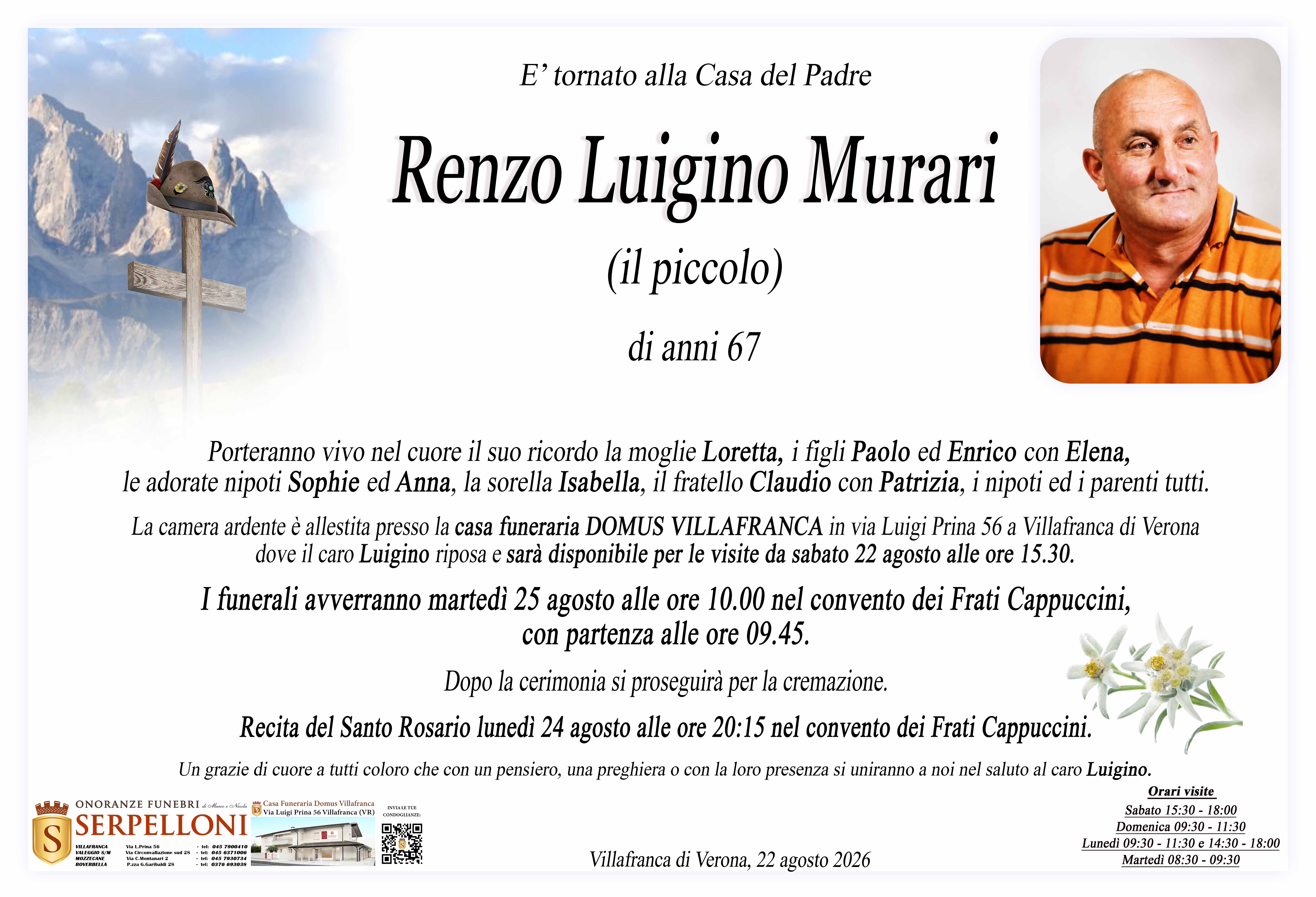 Scopri di più sull'articolo Renzo Luigino Murari