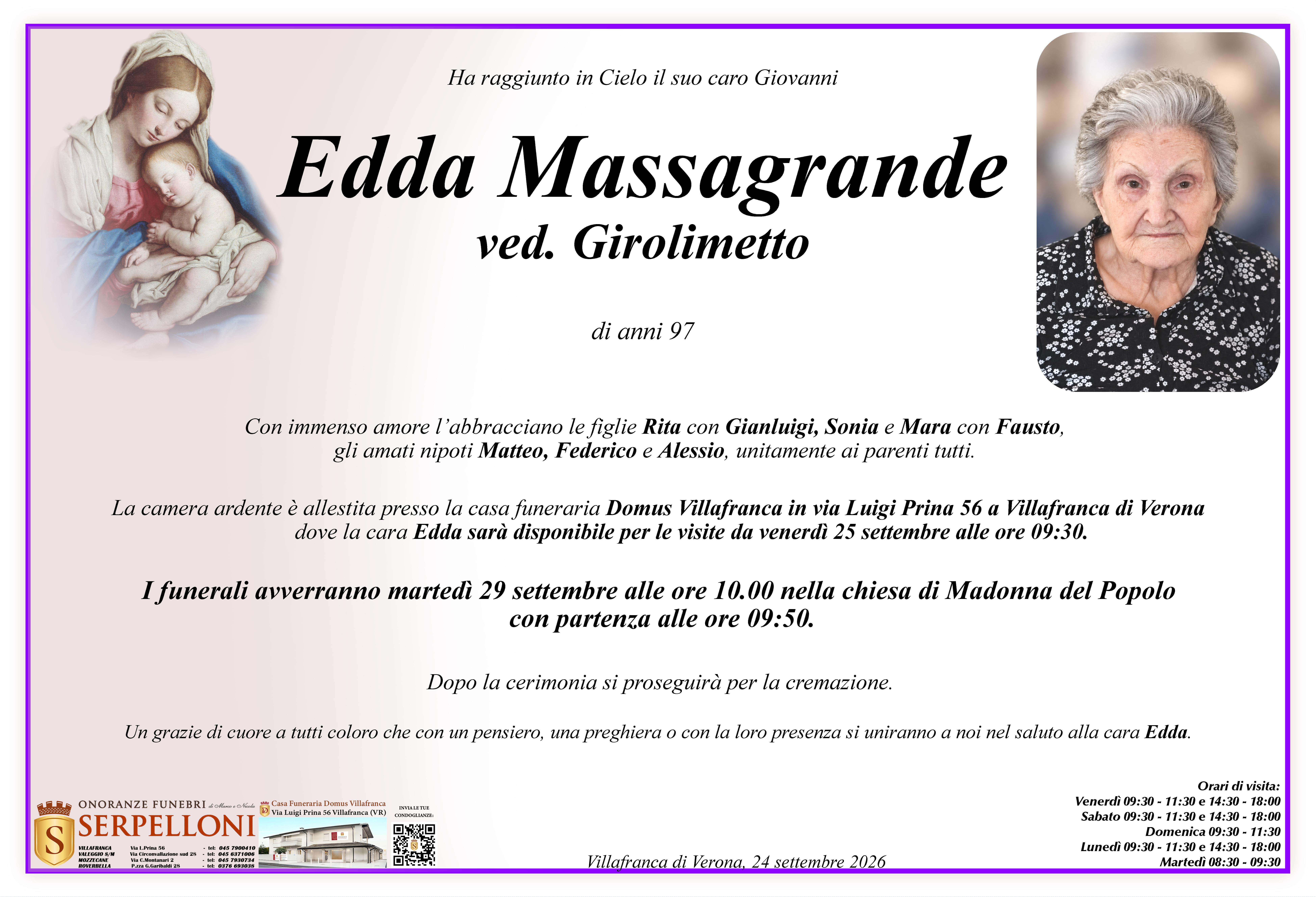 Scopri di più sull'articolo Edda Massagrande