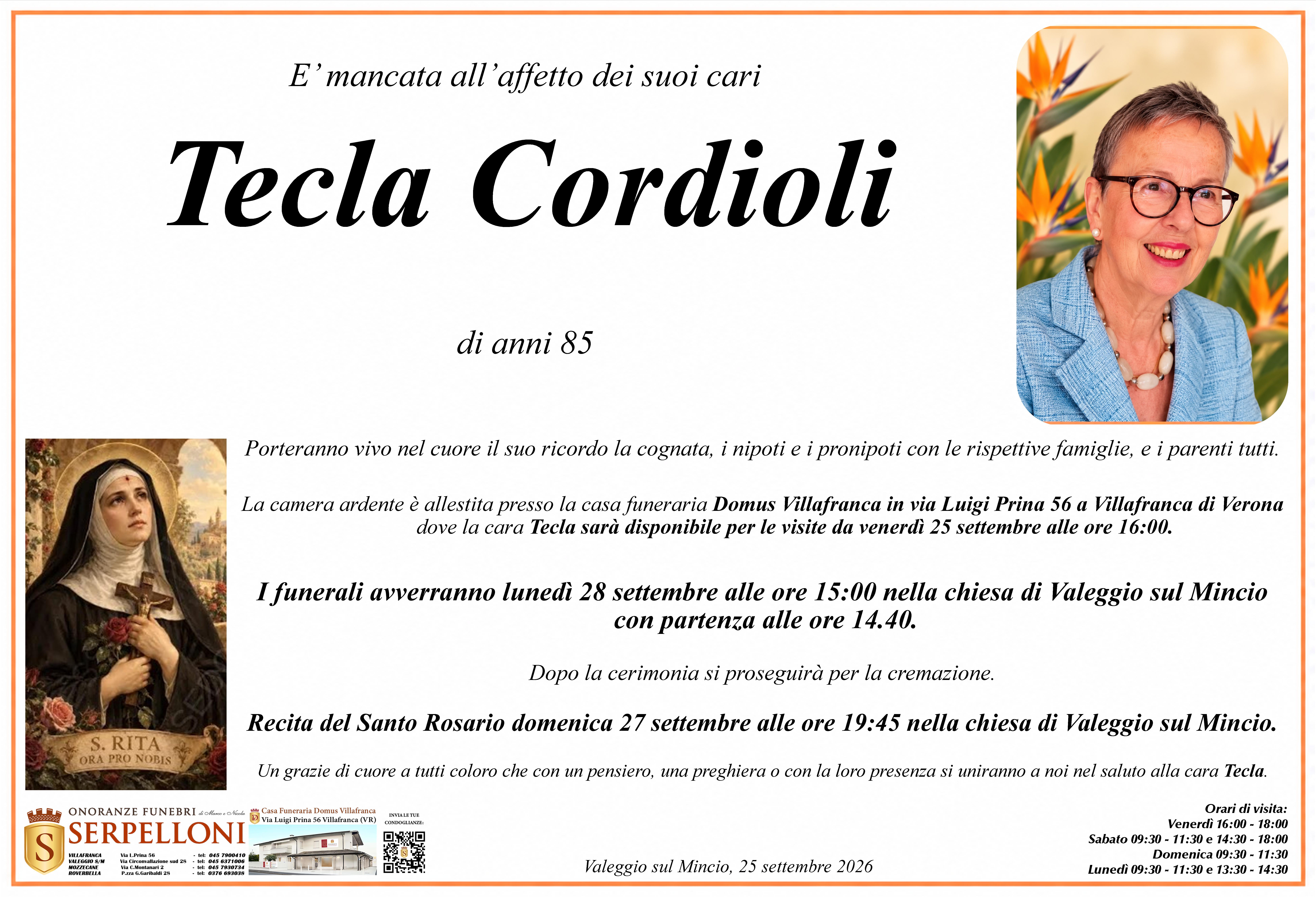 Scopri di più sull'articolo Tecla Cordioli