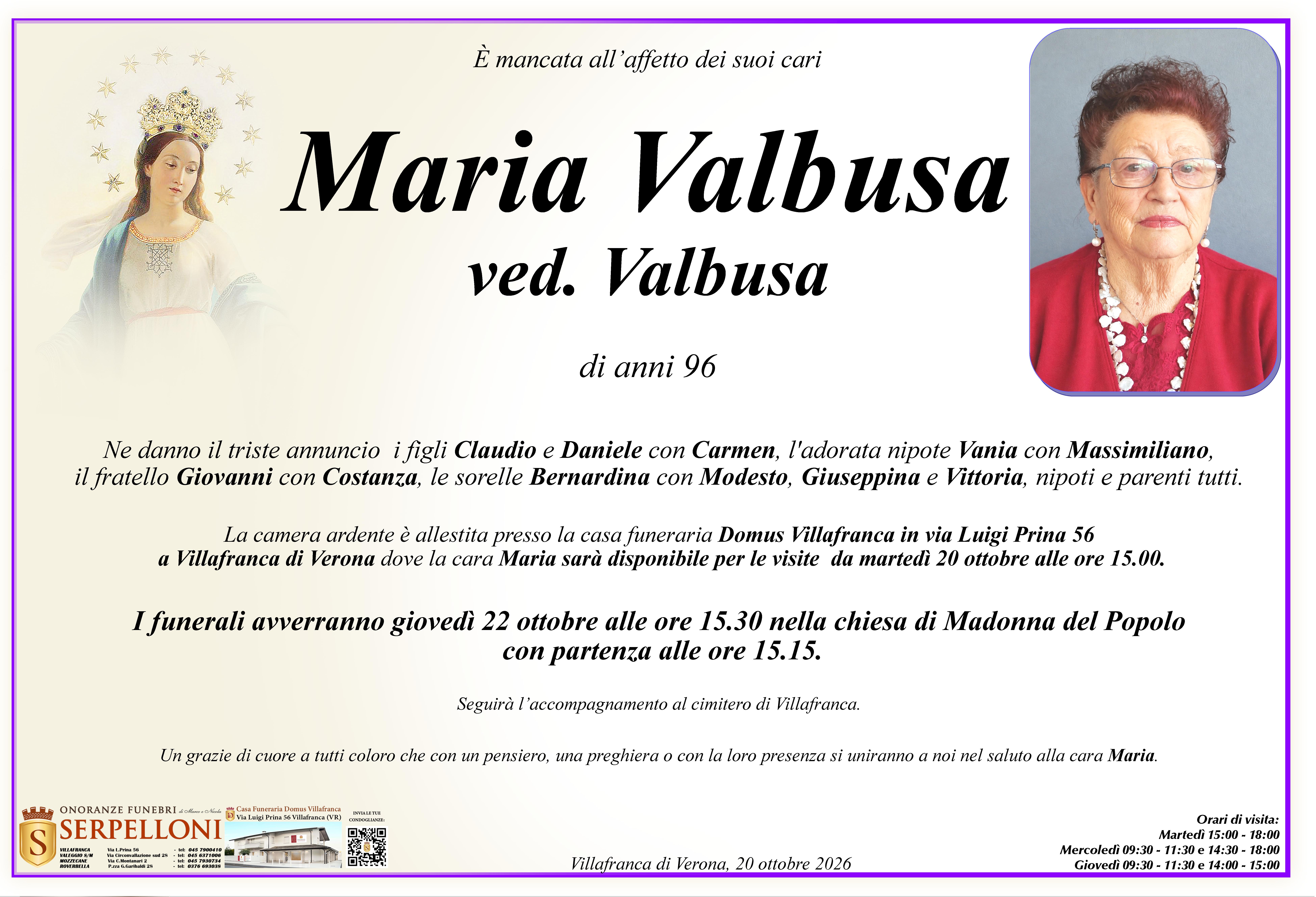 Scopri di più sull'articolo Maria Valbusa